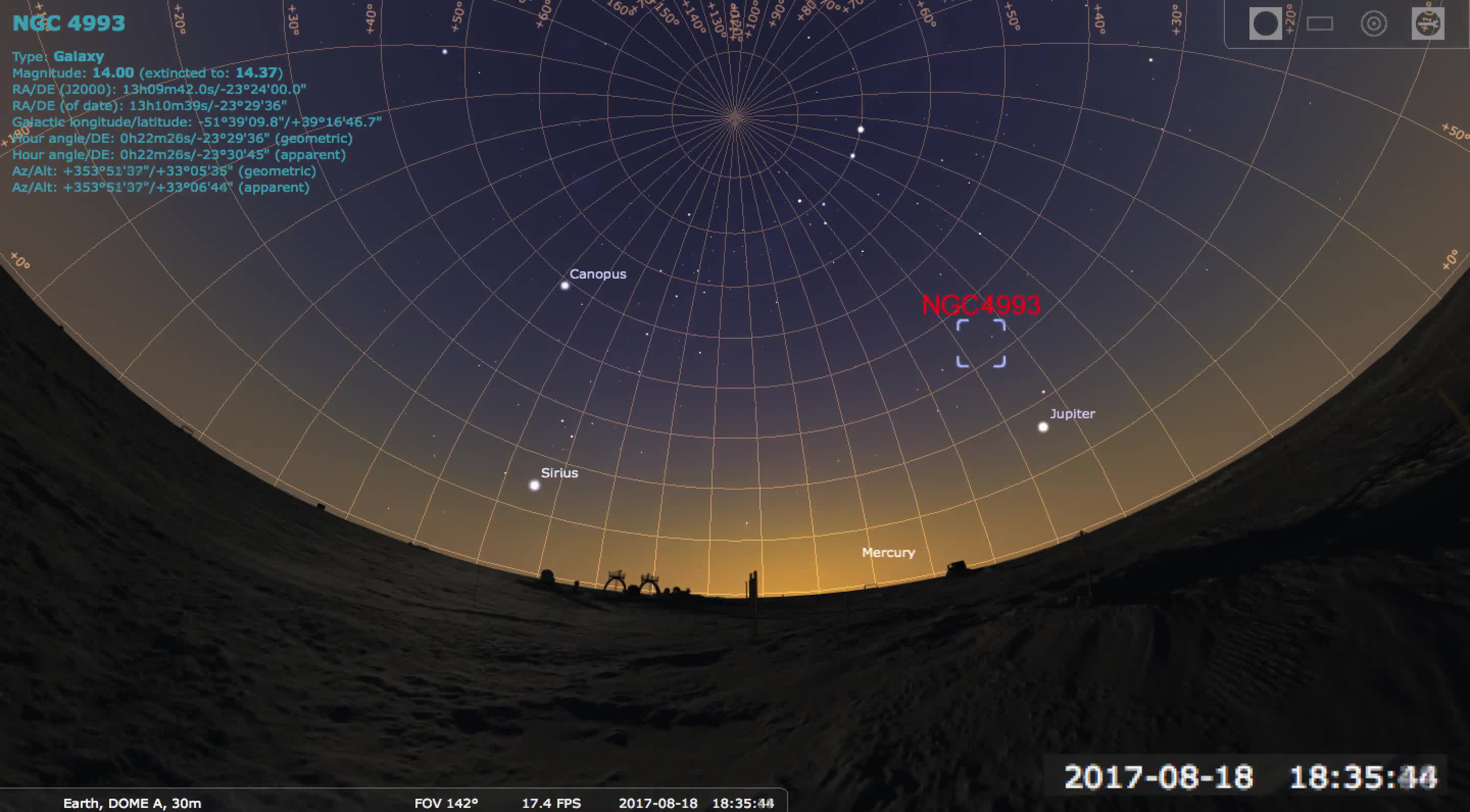 距离地球1.3亿光年之外的编号为NGC 4993的星系（2017年8月18日）